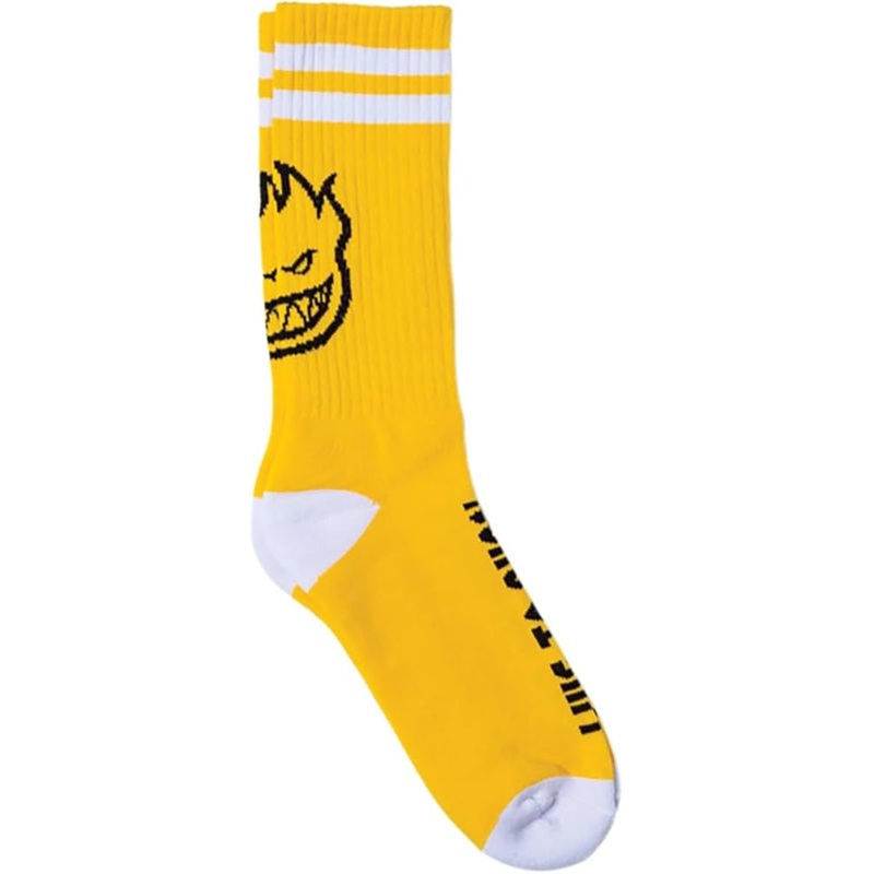 Spitfire Heads Up Socks – Yellow/Black/White
