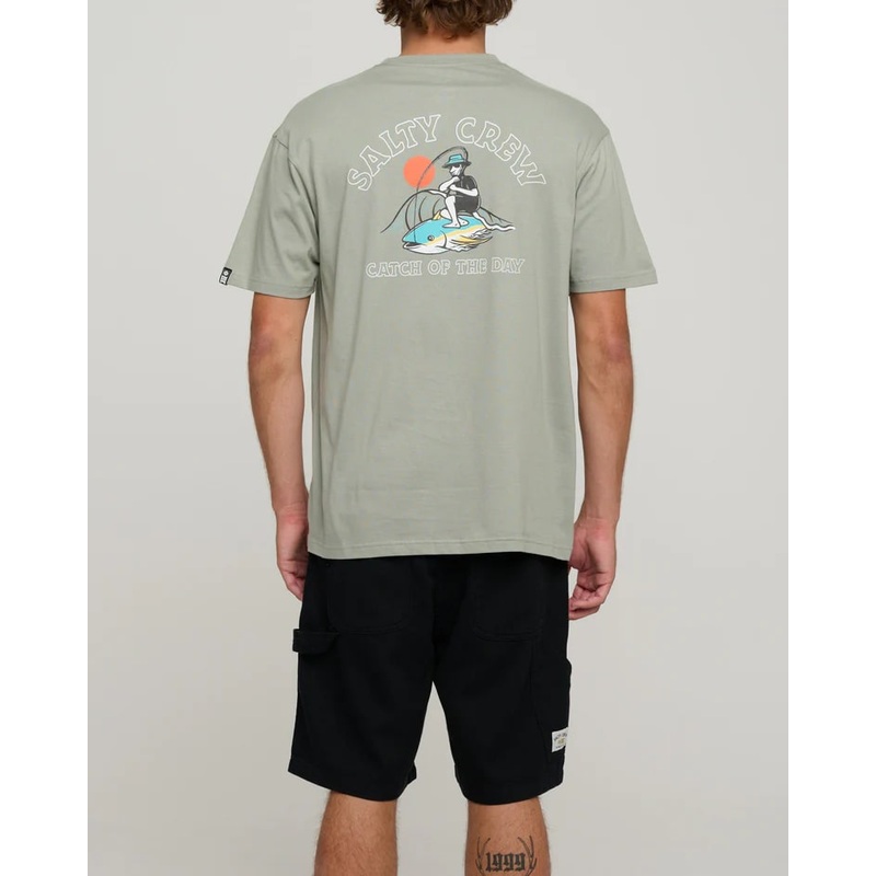 Salty Crew Catch Premium Tee|Kelp Green|S|M|L|XL|XXL|XXXL