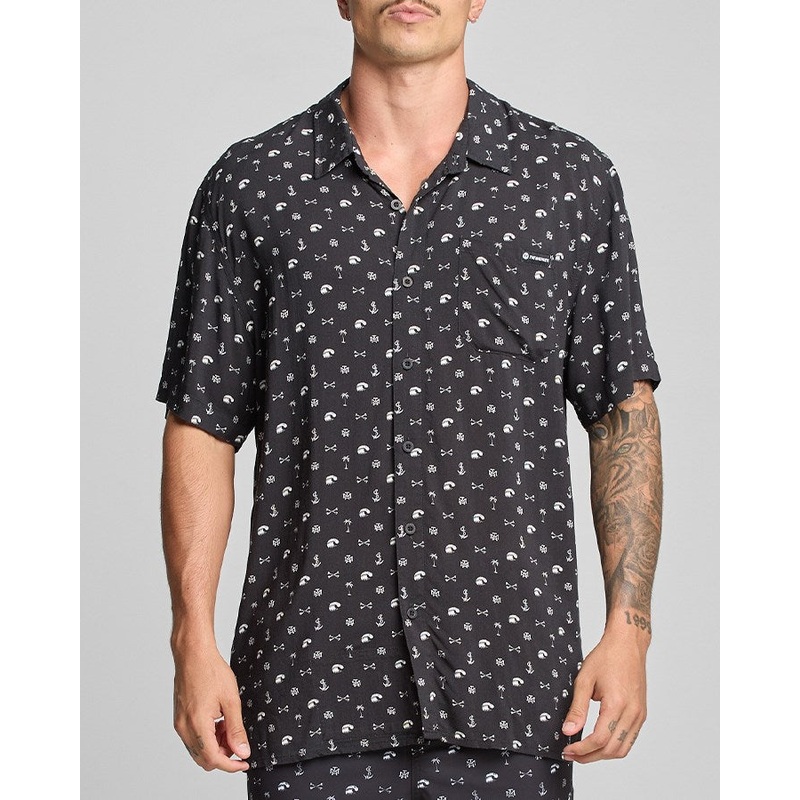 The Mad Hueys ANCHOR BONES | WOVEN SHIRT
