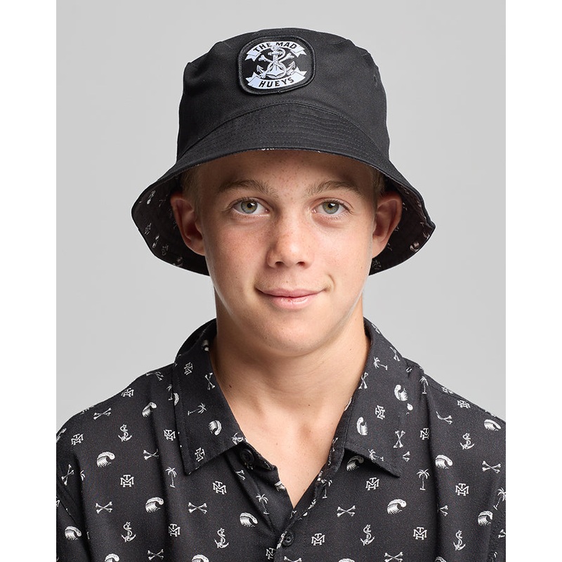 The Mad Hueys ANCHOR BONES | YOUTH REVERSIBLE BUCKET HAT