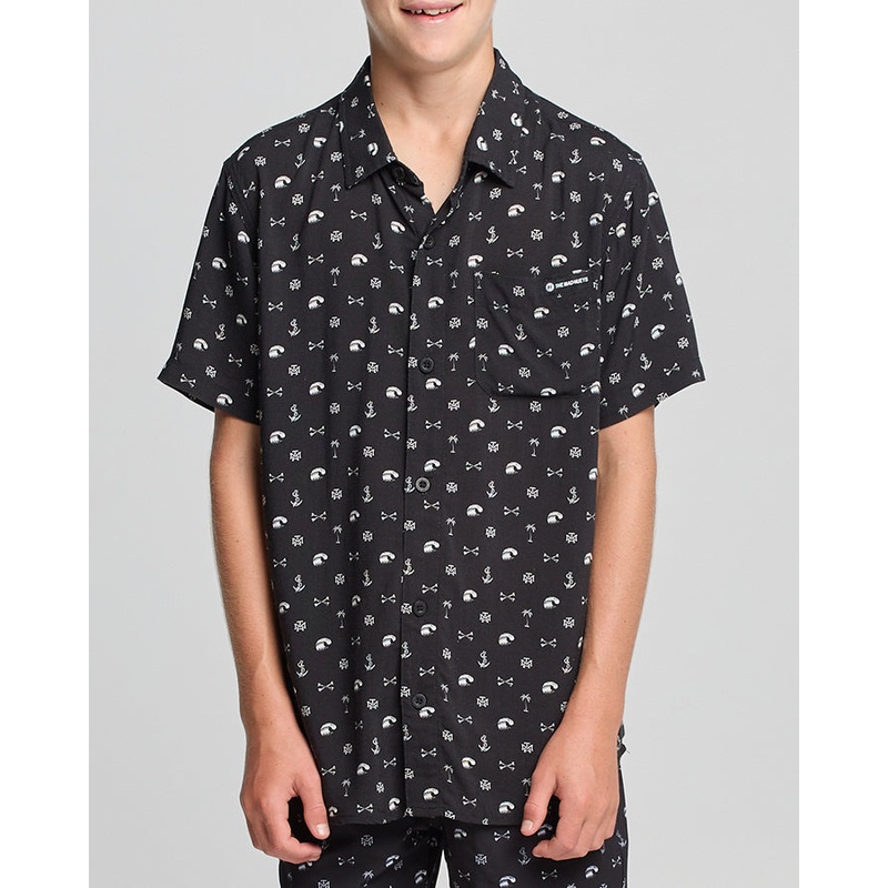 The Mad Hueys ANCHOR BONES | YOUTH WOVEN SHIRT