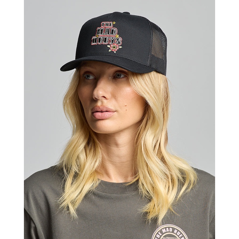 the-mad-hueys-skull-tattoo-womens-twill-trucker_1 The Mad Hueys SKULL TATTOO | WOMENS TWILL TRUCKER
