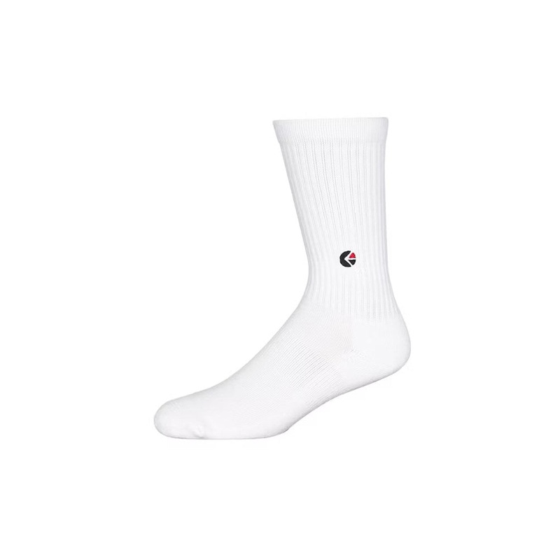 Ethika Boys White Crew Sock – Black Logo