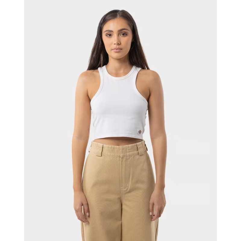 Dickies Classic Logo Racer Front Crop Tank