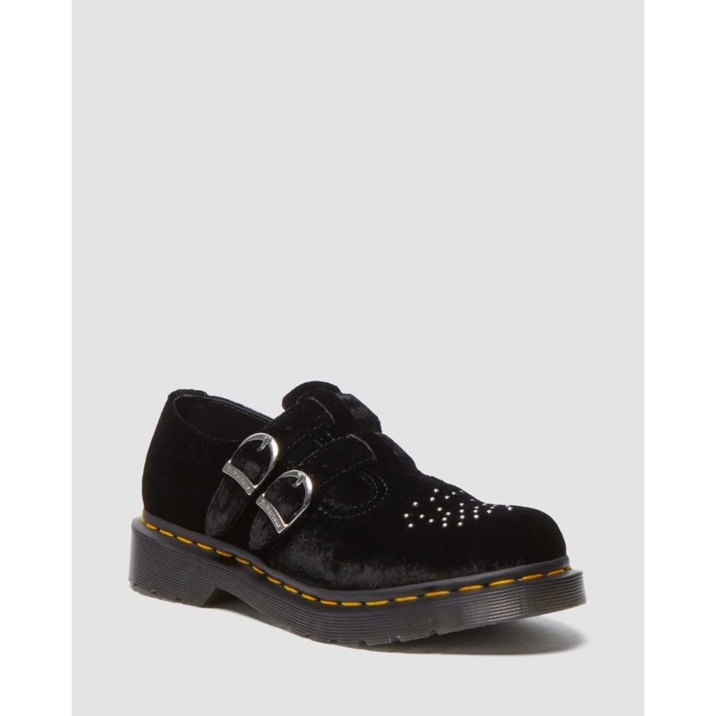 Dr. Martens 8065 Vegan Velvet Mary Jane Shoe – Black Velvet