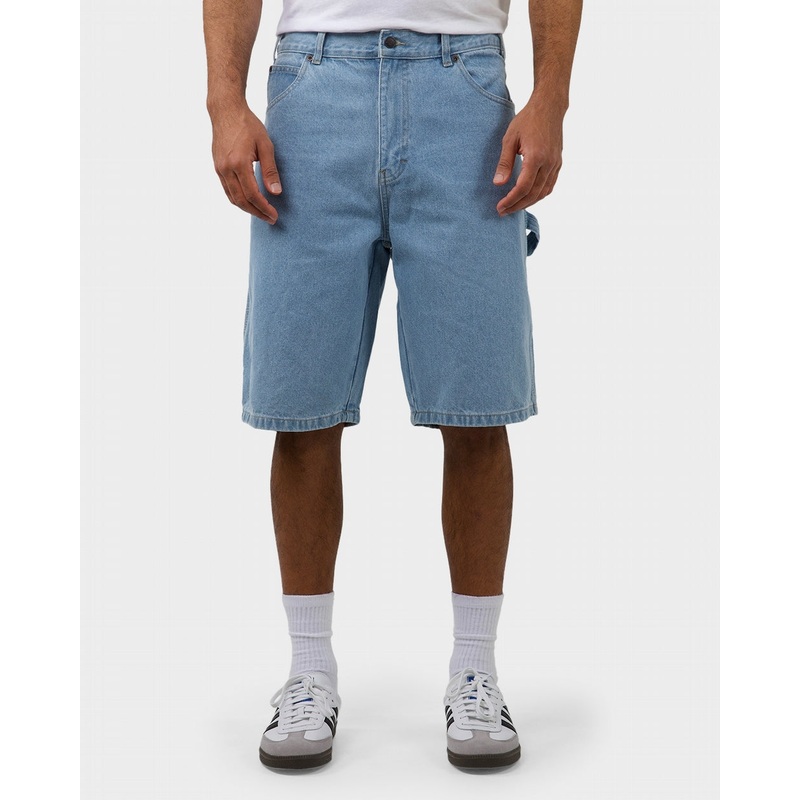 Dickies 11 Relaxed Fit Carpenter Denim Shorts – Light Indigo