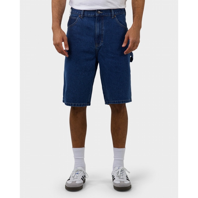 Dickies 11 Relaxed Fit Carpenter Denim Shorts – Stone Washed Indigo