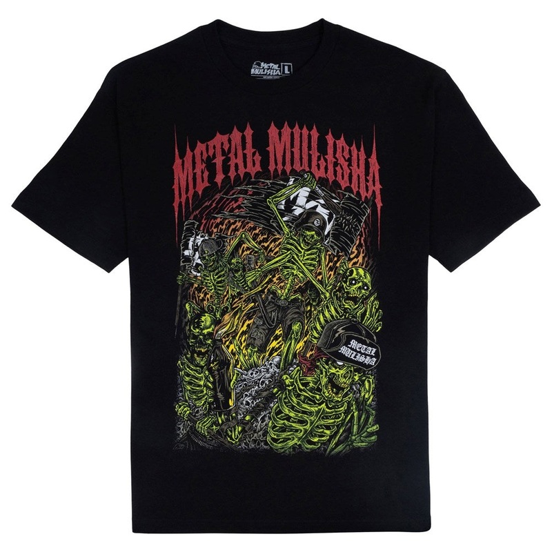 Metal Mulisha Riot Tee|BLACK|RED|M|L|XL|2XL|3XL|4XL