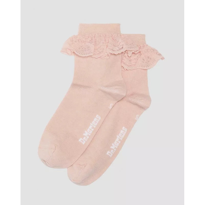 DR. Martens Frill Sock Organic Cotton Blend – Powder Pink