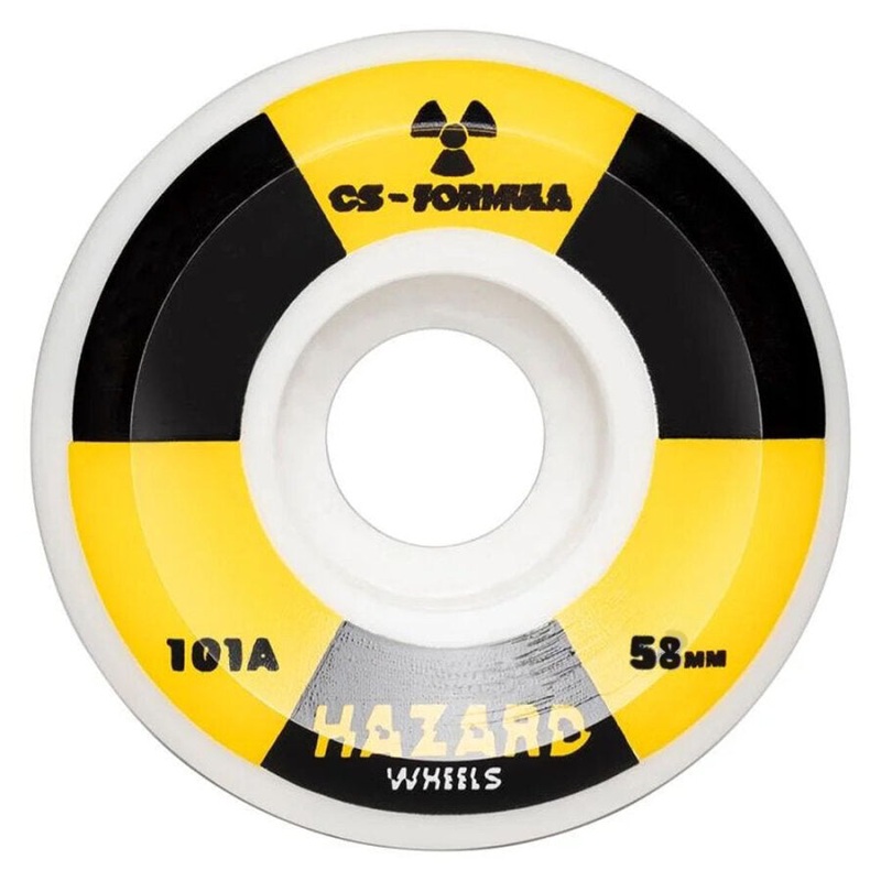 Hazard Radio Active CS: Conical White Wheels 58mm