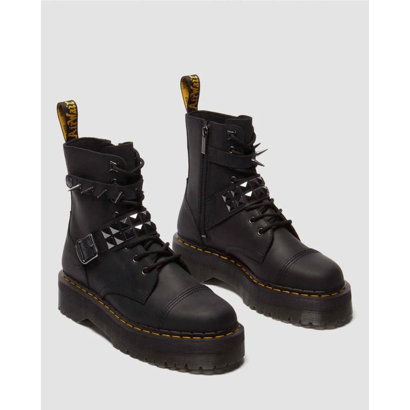 Dr. Martens Jadon Wax Pull Up|BLK|UK3|UK3.5|UK4|UK4.5|UK5|UK5.5|UK6|UK6.5|UK7|UK7.5|UK8|UK8.5|UK9|UK9.5|UK10|UK10.5|UK11|UK12|UK13|UK14|UK15
