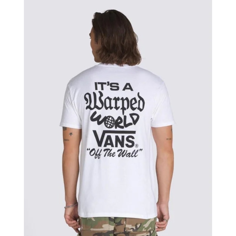 Vans Warped World Tee – White|WHT|XS|S|M|L|XL|2XL