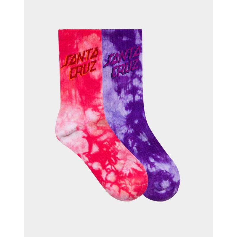 Santa Cruz Free Spirit Stack Girls Crew Socks 2 Pack