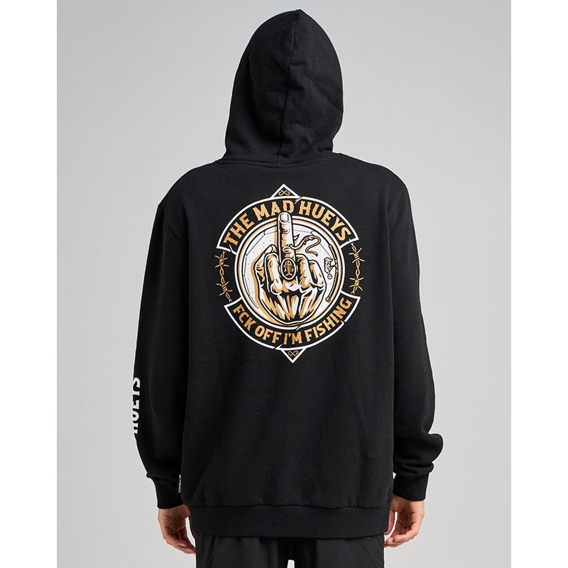 The Mad Hueys FK OFF FISH ON | HOODED PULLOVER