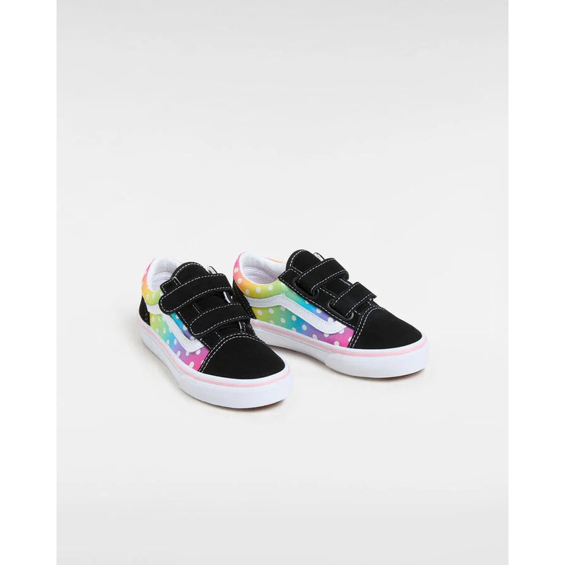 Vans Old Skool V Kids – Glow Rainbow Black/Multi