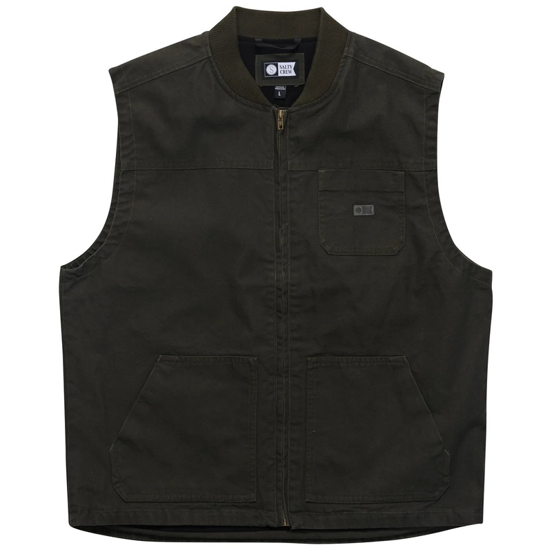 Salty Crew Captain Vest|Coal|S|M|L|XL|XXL|XXXL