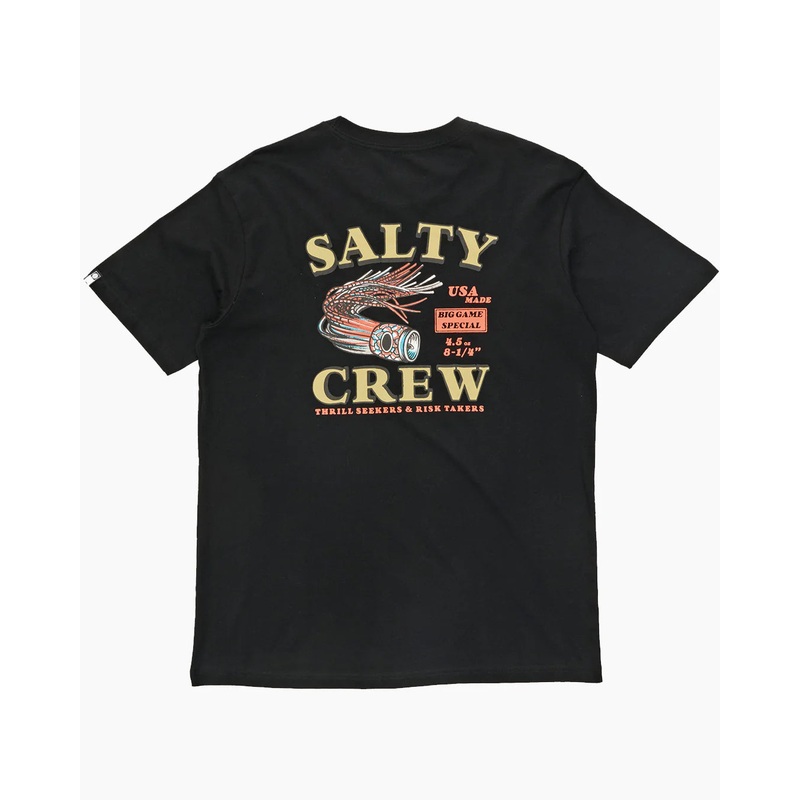 Salty Crew Lure Premium Tee|Vintage Black|S|M|L|XL|XXL|XXXL