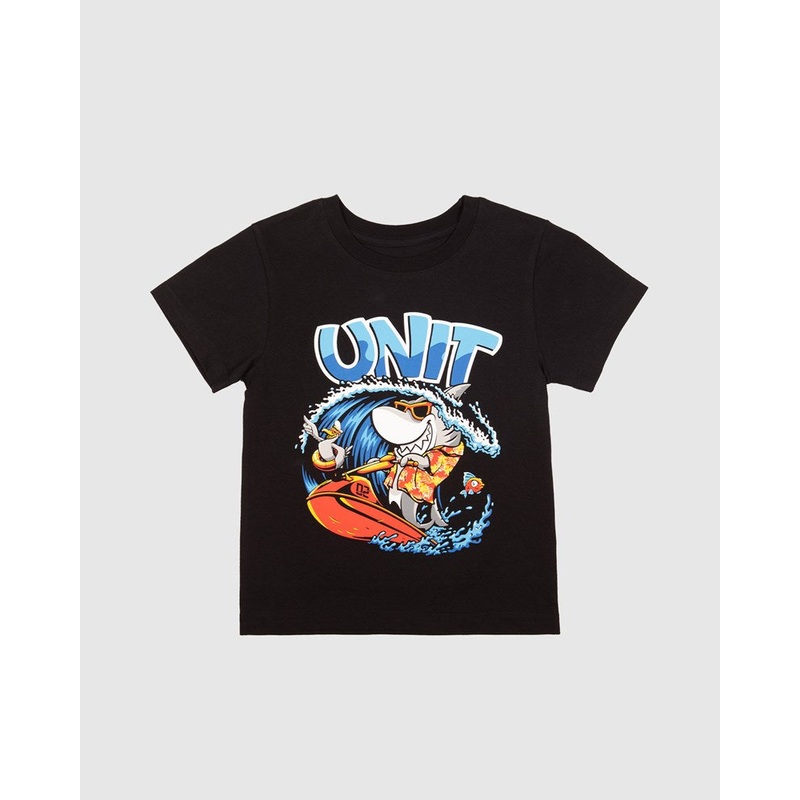 Unit Stay Cool Kids Tee|BLACK|0|2|4|6|8