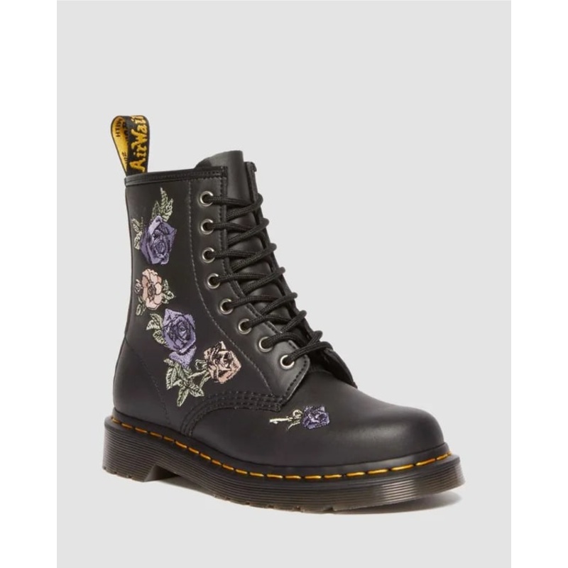 Dr. Martens 1460 Vonda 8 Eye Boot – Black Genix Nappa