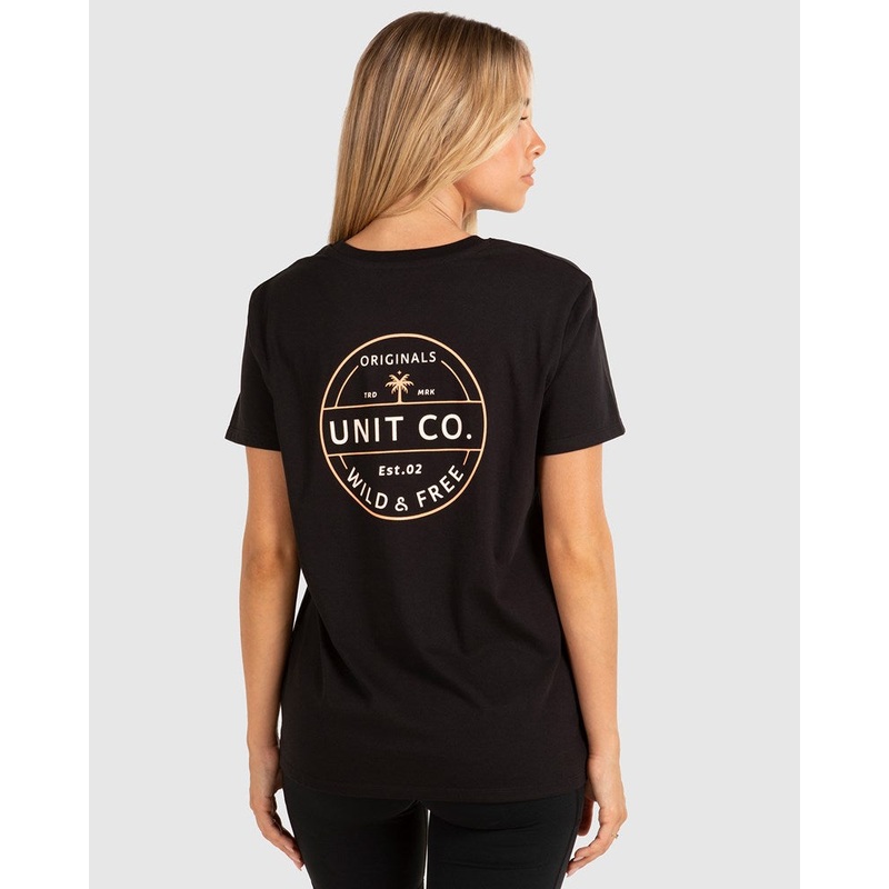 Unit Coast Ladies Tee|BLACK|WHITE|6/2XS|8/XS|10/S|12/M|14/L|16/XL