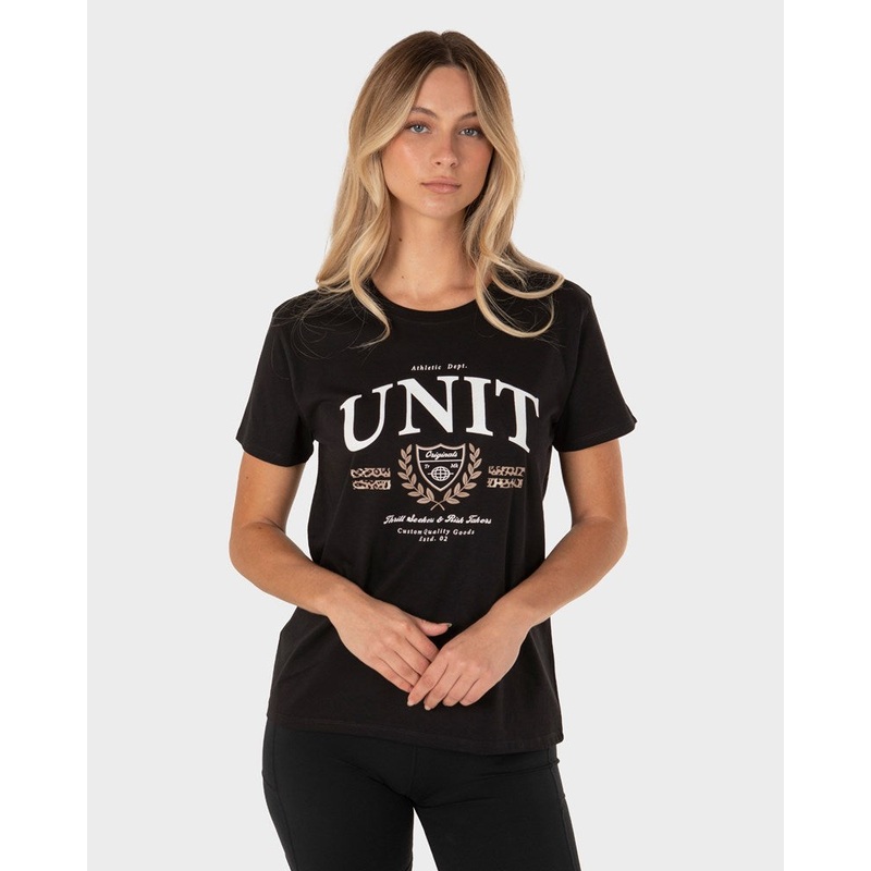 Unit Triumph Womens Tee|BLACK|WHITE|6/2XS|8/XS|10/S|12/M|14/L|16/XL
