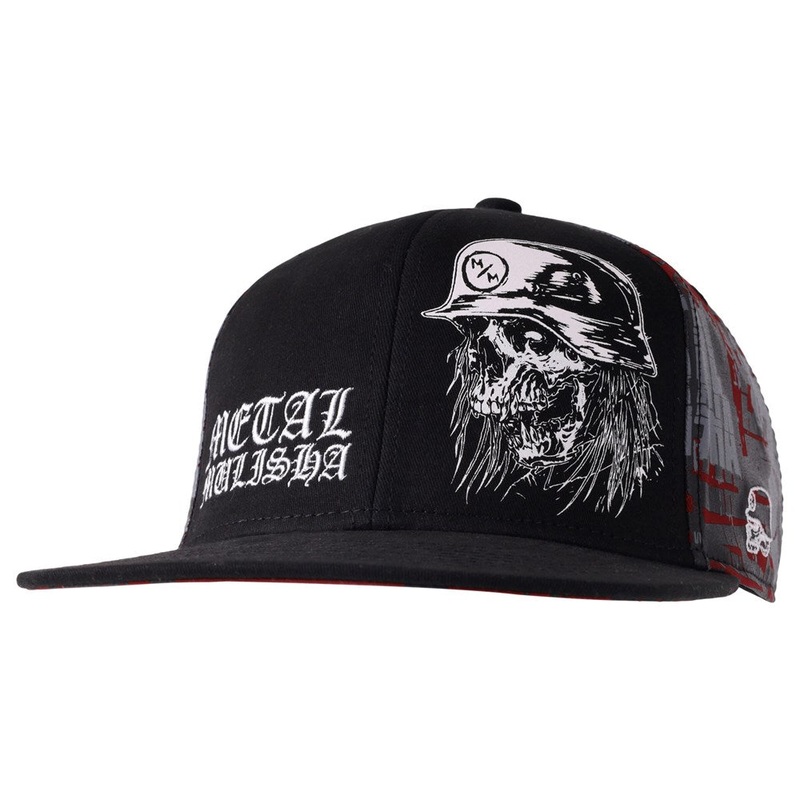 Metal Mulisha Mayhem Flex Hat|BLACK RED|S/M|L/XL