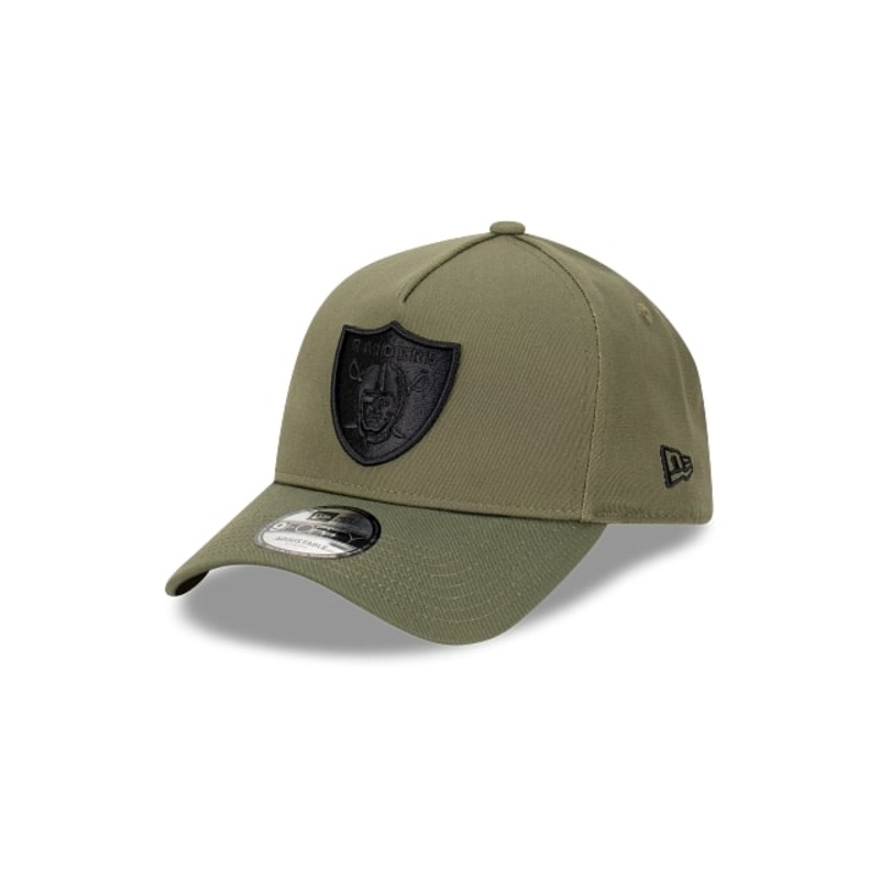 New Era Las Vegas Raiders New Olive 9FORTY A-Frame Snapback