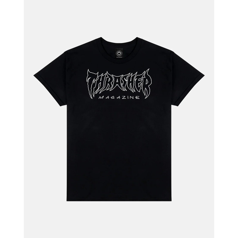 Thrasher Metal Tee|Black|White|S|M|L|XL|XXL