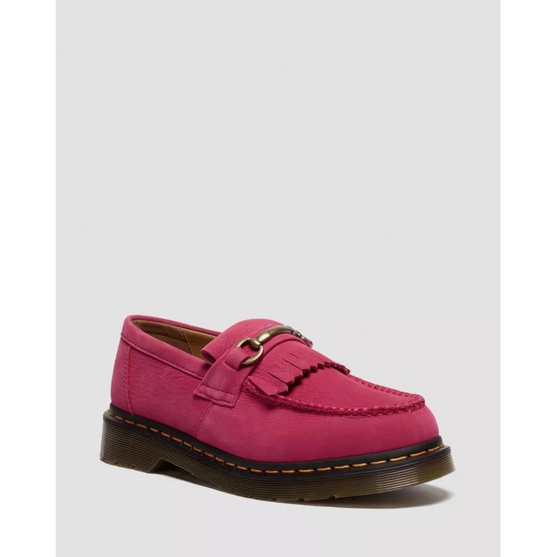 Dr. Martens Adrian Snaffle Loafer – Fuchsia Pink Milled Nubuck WP