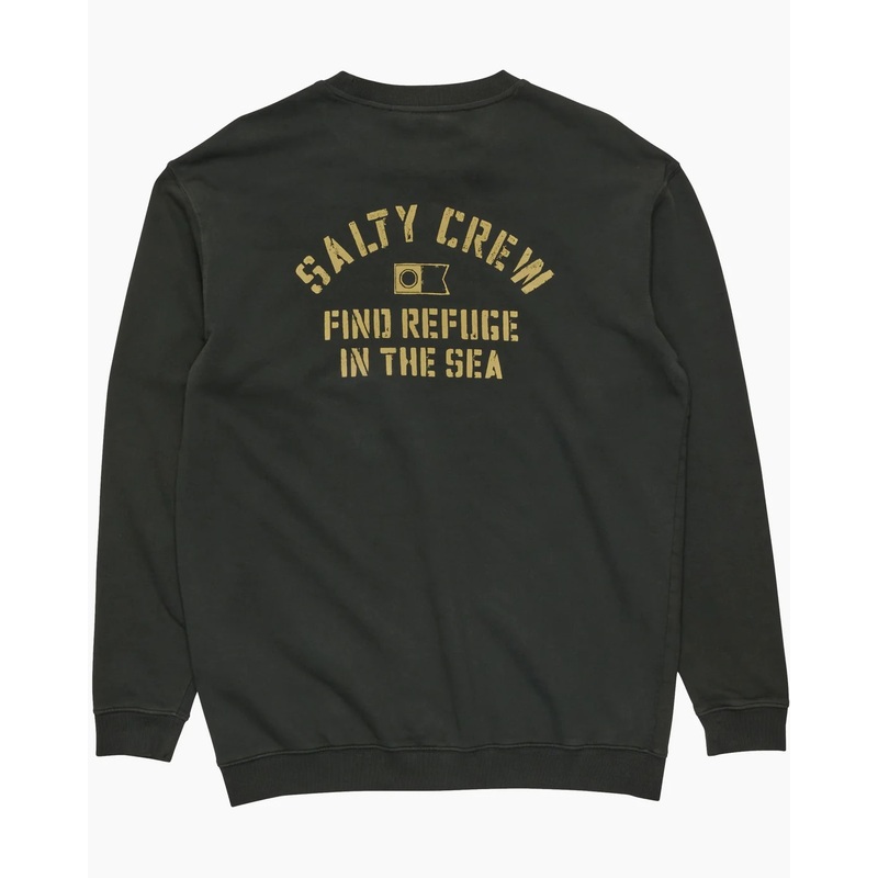 Salty Crew Even Keel MW Crew|Vintage Black|S|M|L|XL|XXL|XXXL