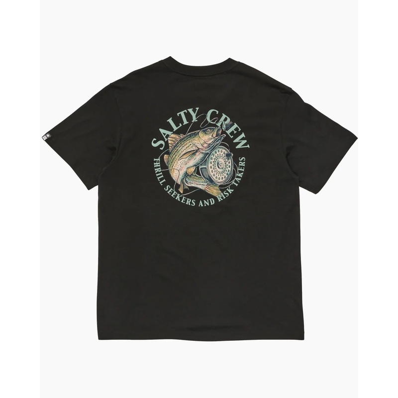 Salty Crew Reel Fly Tee|Black|Twig|S|M|L|XL|XXL|XXXL