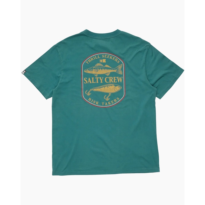 Salty Crew Baited Tee|Pigment Teal|S|M|L|XL|XXL|XXXL