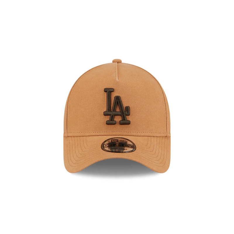 New Era Los Angeles Dodgers Washed Canvas Bronze 9FORTY A-Frame Snapback