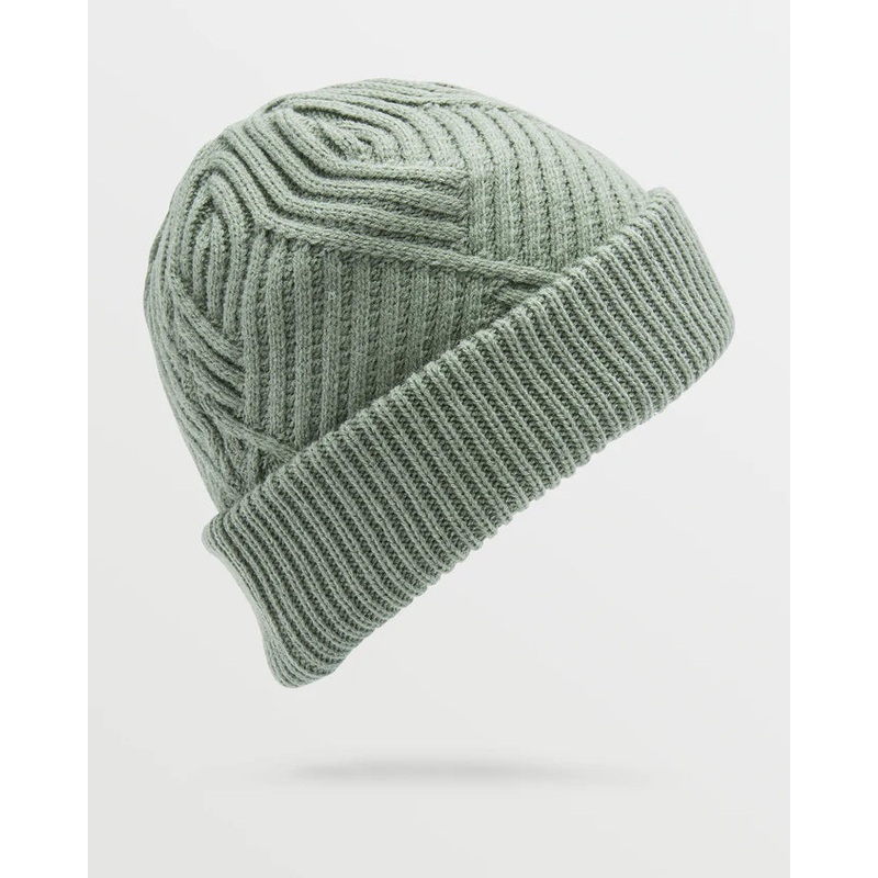 Volcom Stone Knit Beanie|Lichen Green|OSFM