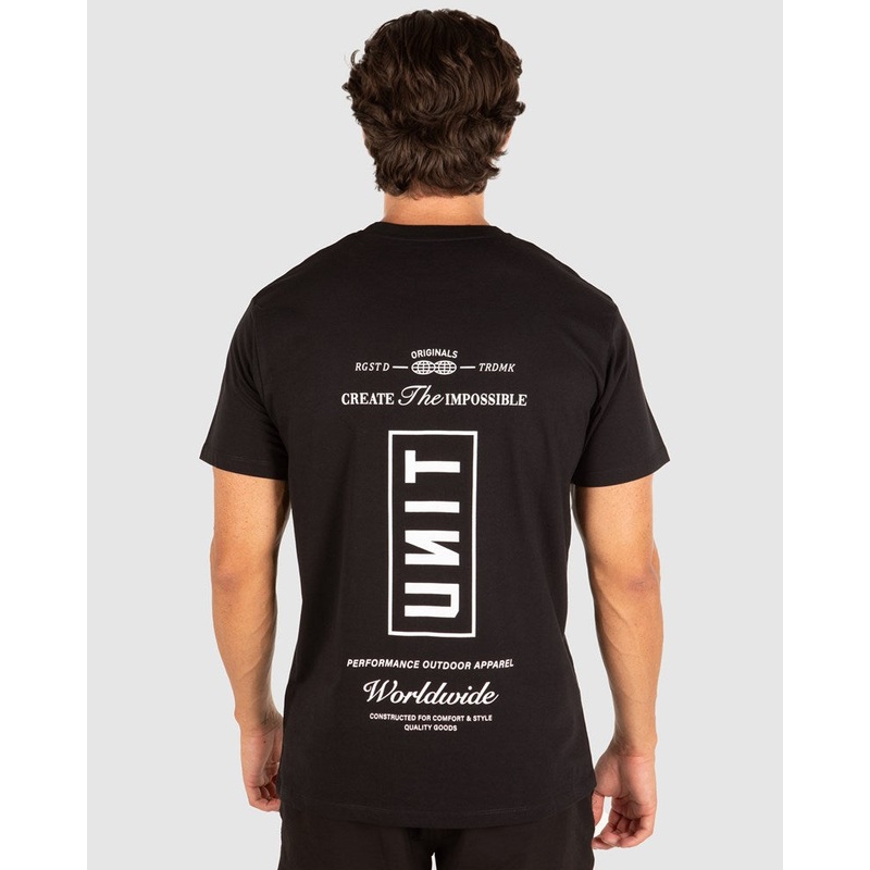 UNIT ARCADIA TEE|BLACK|GREY|S|M|L|XL|2XL|3XL