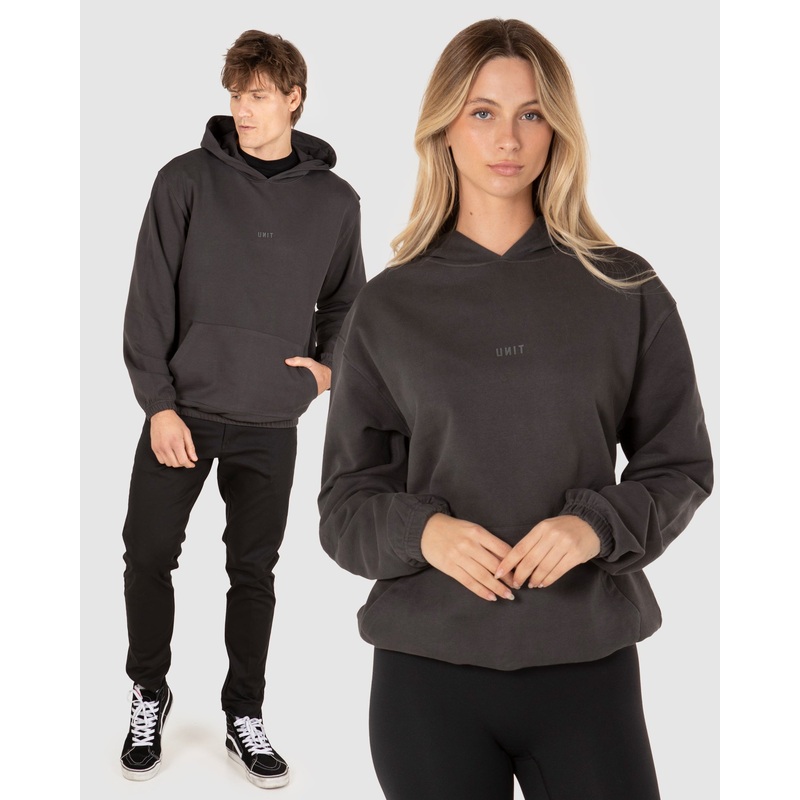 UNIT CENTRAL UNISEX HOODIE|WASHED BLACK|CEMENT|XS|S|M|L|XL|2XL|3XL