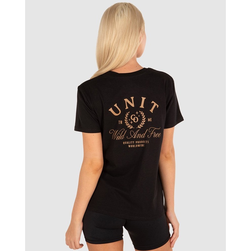 UNIT PLACID LADIES TEE|BLACK|SAGE GREEN|XS|S|M|L|XL|2XS