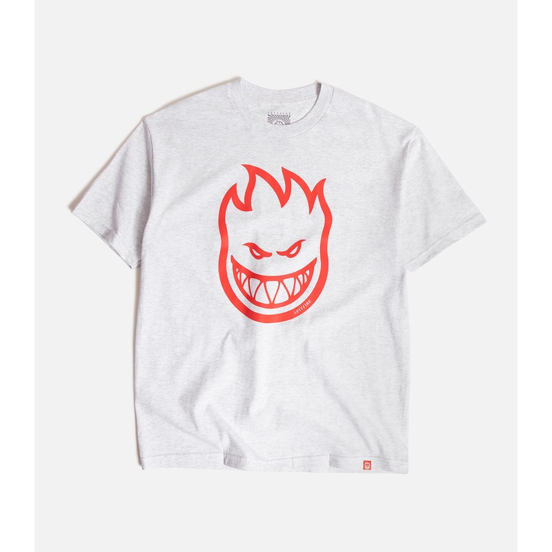 Spitfire Bighead T-Shirt|S|M|L|XL|XXL|Ash/Red