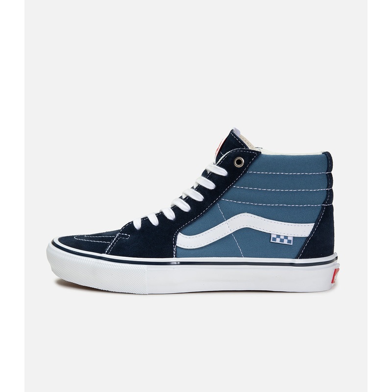 Vans Skate Sk8-Hi|4|4.5|5|5.5|6|6.5|7|7.5|8|8.5|9|9.5|10|10.5|11|11.5|12|13|Navy/White