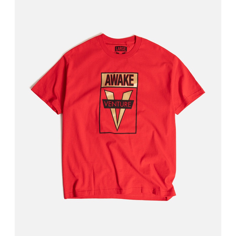 Venture Awake T-Shirt|S|M|L|XL|XXL|Red/Gold