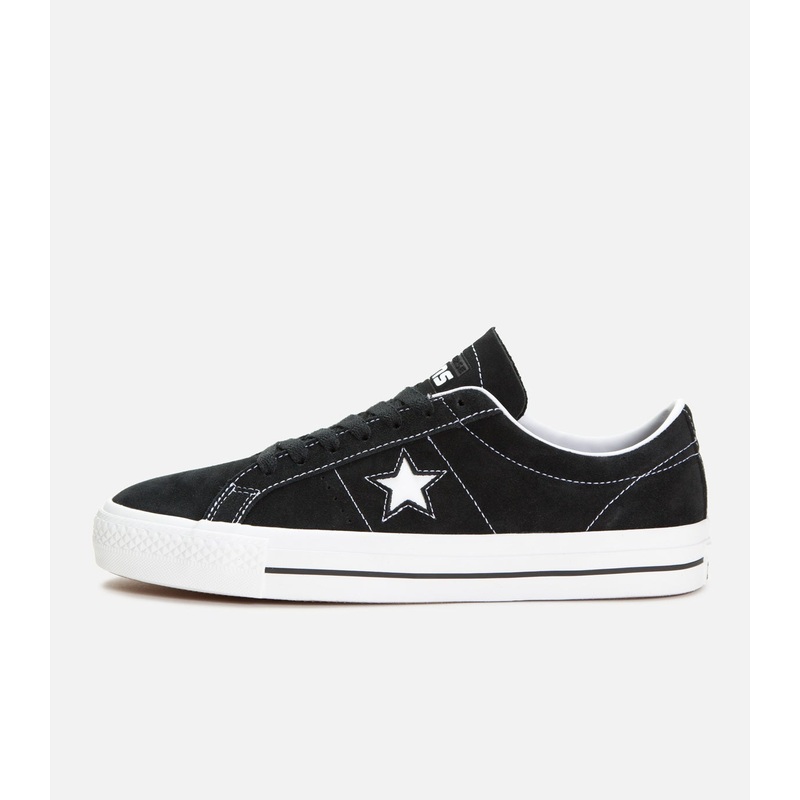 Converse One Star Pro OX|4|4.5|5|5.5|6|6.5|7|7.5|8|8.5|9|9.5|10|10.5|11|11.5|12|13|Black/White