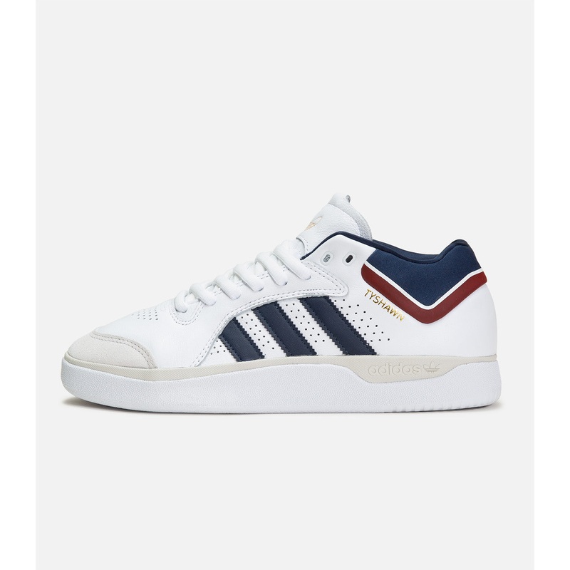 Adidas Tyshawn|6|6.5|7|7.5|8|8.5|9|9.5|10|10.5|11|11.5|12|13|White/Collegiate Navy