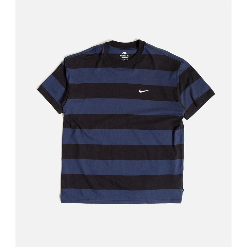 Nike SB Striped Skate T-Shirt|S|M|L|XL|XXL|Midnight Navy/Black/White