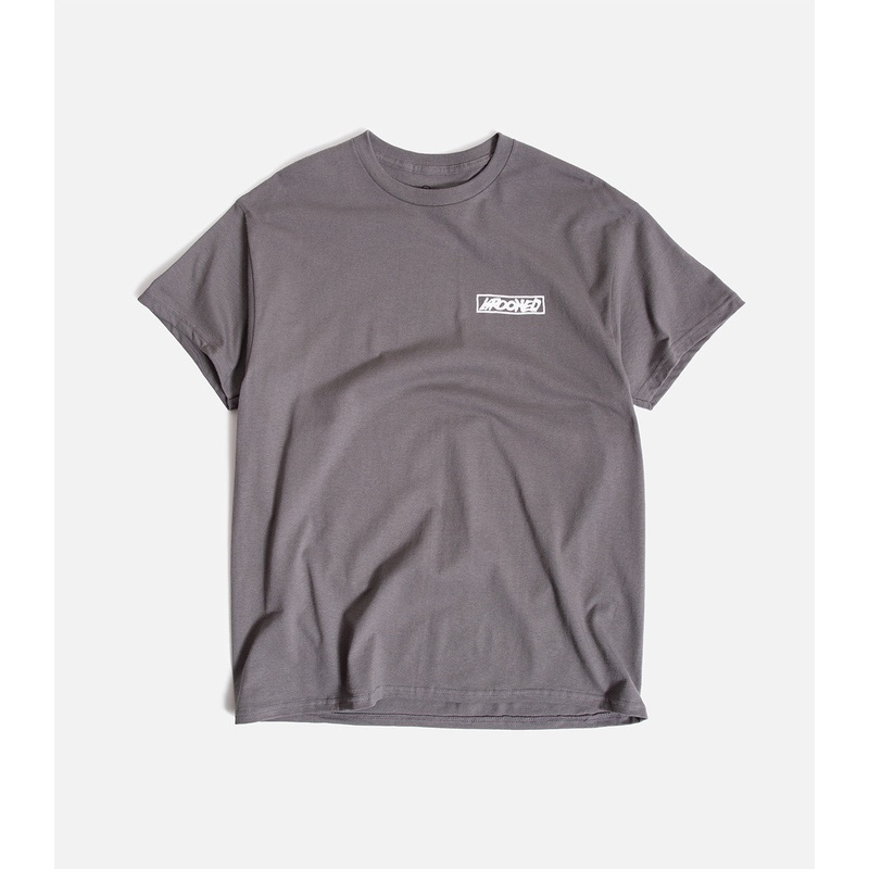 Krooked Moonsmile Raw T-Shirt|S|M|L|XL|XXL|Charcoal/White