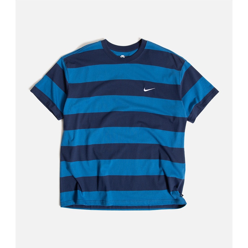 Nike SB Striped Skate T-Shirt|S|M|L|XL|XXL|Midnight Navy/Industrial Blue