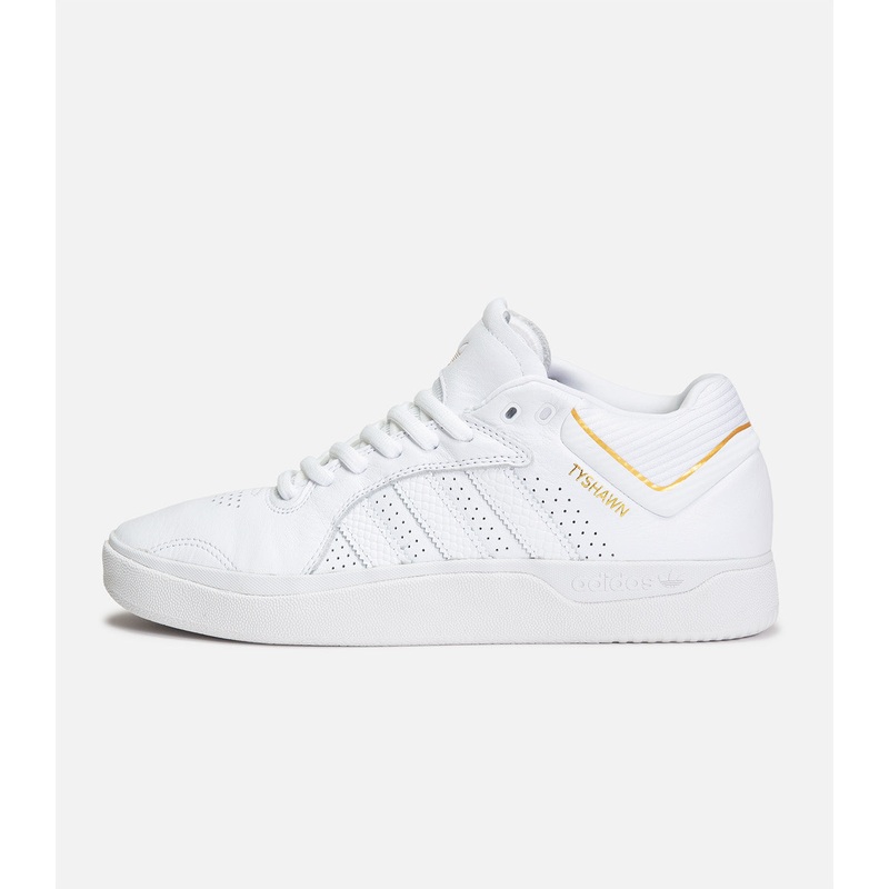 Adidas Tyshawn|6|6.5|7|7.5|8|8.5|9|9.5|10|10.5|11|11.5|12|13|Cloud White/Gold Metallic