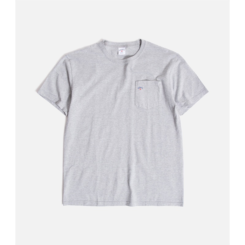 Noah Core Logo Pocket T-Shirt|XS|S|M|L|XL|XXL|Heather Grey