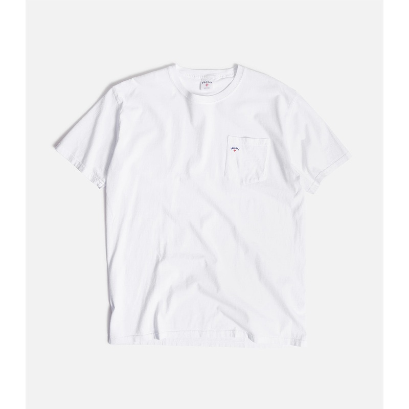 Noah Core Logo Pocket T-Shirt|XS|S|M|L|XL|XXL|White