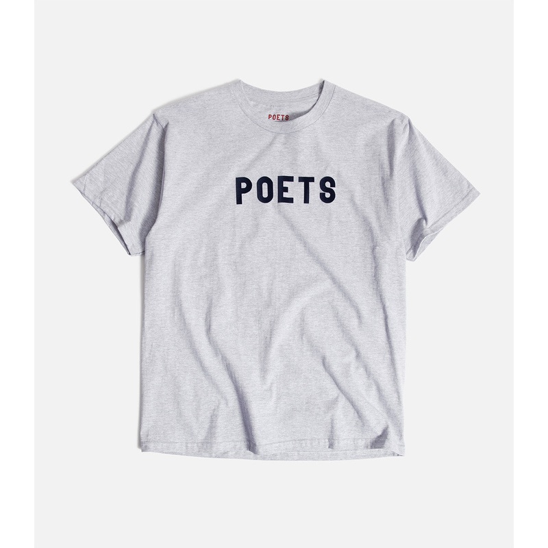 Poets OG Flock T-Shirt|S|M|L|XL|XXL|Heather Grey
