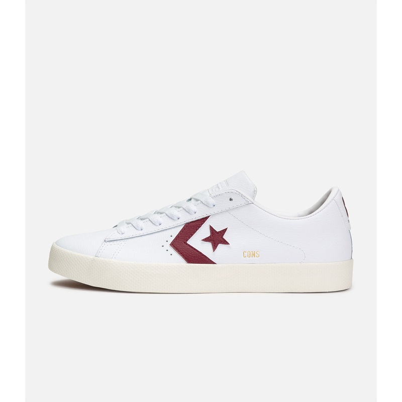Converse PL Vulc Pro OX|6|6.5|7|7.5|8|8.5|9|9.5|10|10.5|11|11.5|12|13|White/Deep Bordeaux/Egret